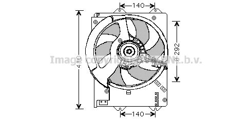 AVA QUALITY COOLING Вентилятор, охлаждение двигателя AU7501